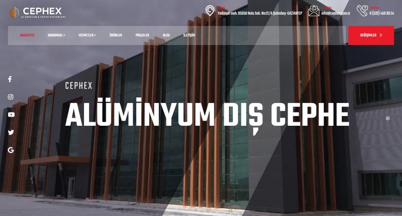 Cephex Cephe Alüminyum Sistemleri